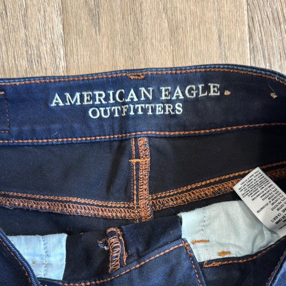 EUC American Eagle Outfitters High Rise Jeggings Jeans Super Stretch Size 00 - Picture 2 of 6